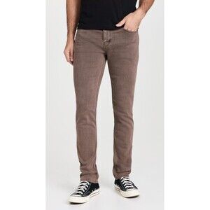 Paige Federal Slim Straight Seal Brown Denim Jeans Men's Size 34x32